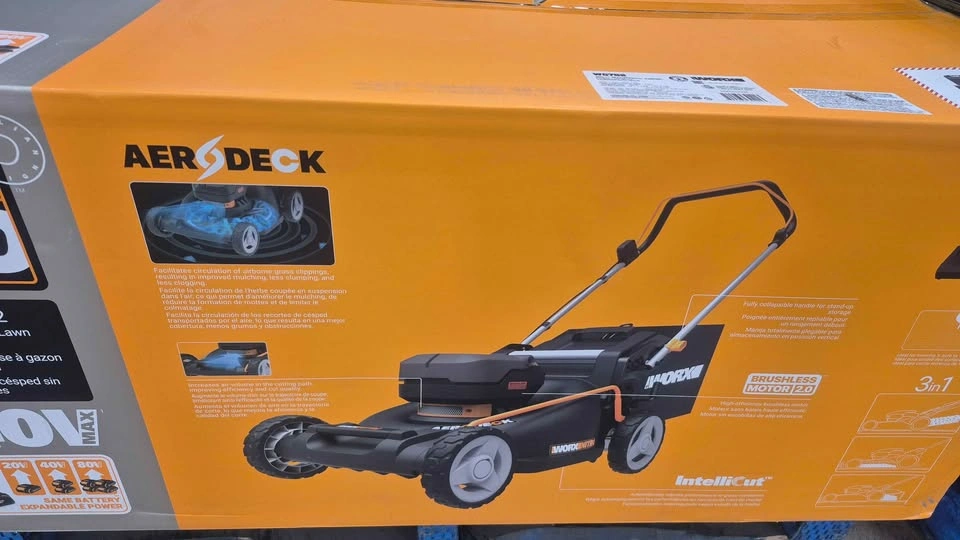 Worx Nitro Aerodeck 40V Cordless Lawn Mower - Brand New - photo 2