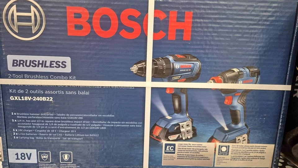 Bosch GXL18V-240B22 18V 2-Tool Brushless Combo Kit
