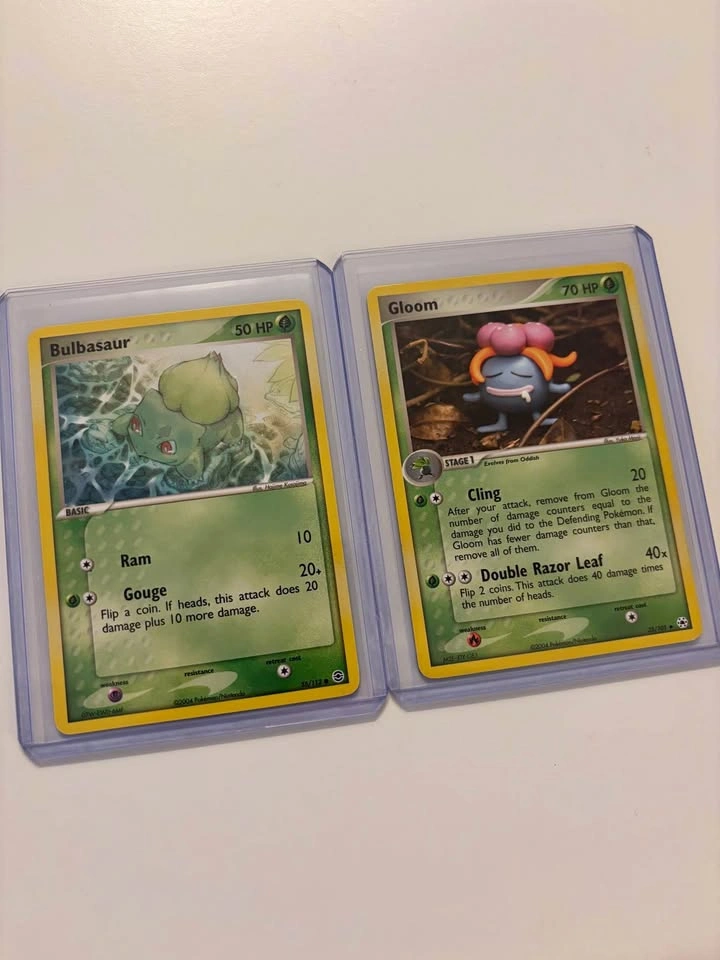 Pokemon 2004 Bulbasaur & Yuka Mori Gloom Cards