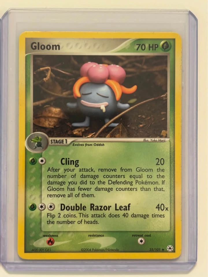 Pokemon 2004 Bulbasaur & Yuka Mori Gloom Cards - photo 3