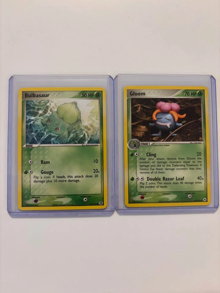 Pokemon 2004 Bulbasaur & Yuka Mori Gloom Cards - photo 5