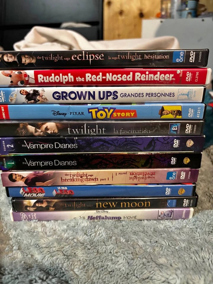 DVD Movie Lot - Twilight, Vampire Diaries, Toy Story, Grown Ups