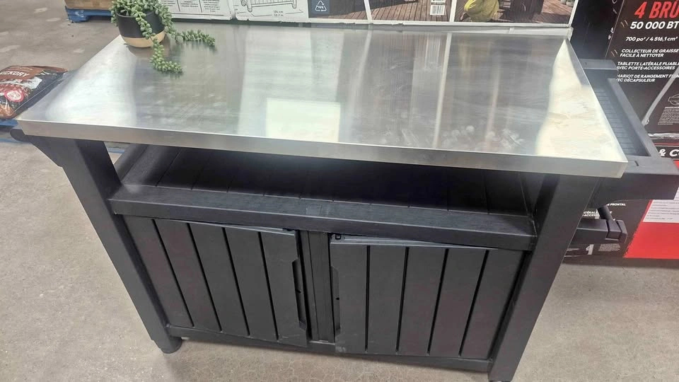 Keter Unity XL Storage Buffet BBQ Table Brand New Summer