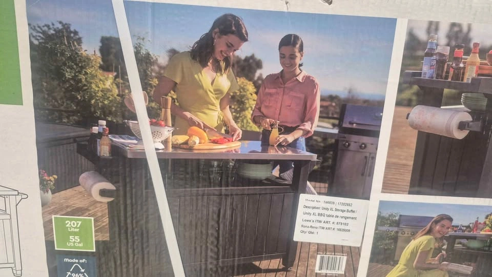 Keter Unity XL Storage Buffet BBQ Table Brand New Summer - photo 2
