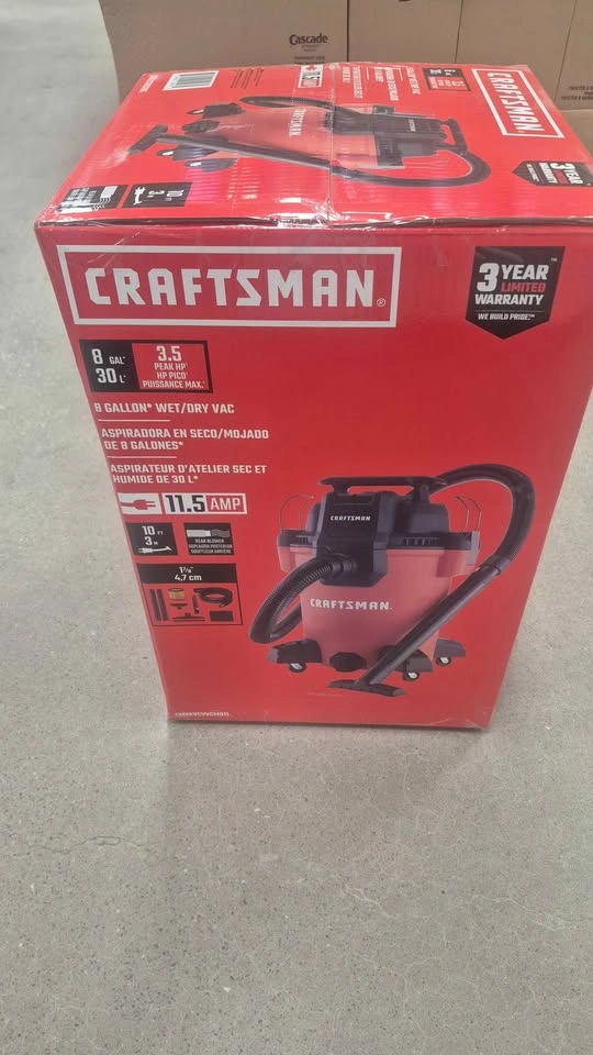 Craftsman 8 Gallon 3.5 Peak HP Wet/Dry Vac - photo 4