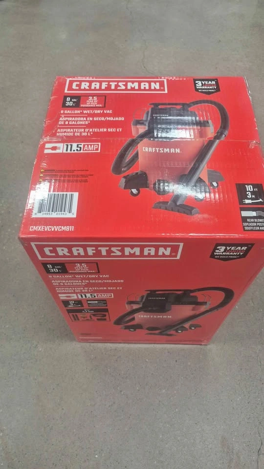 Craftsman 8 Gallon 3.5 Peak HP Wet/Dry Vac - photo 5