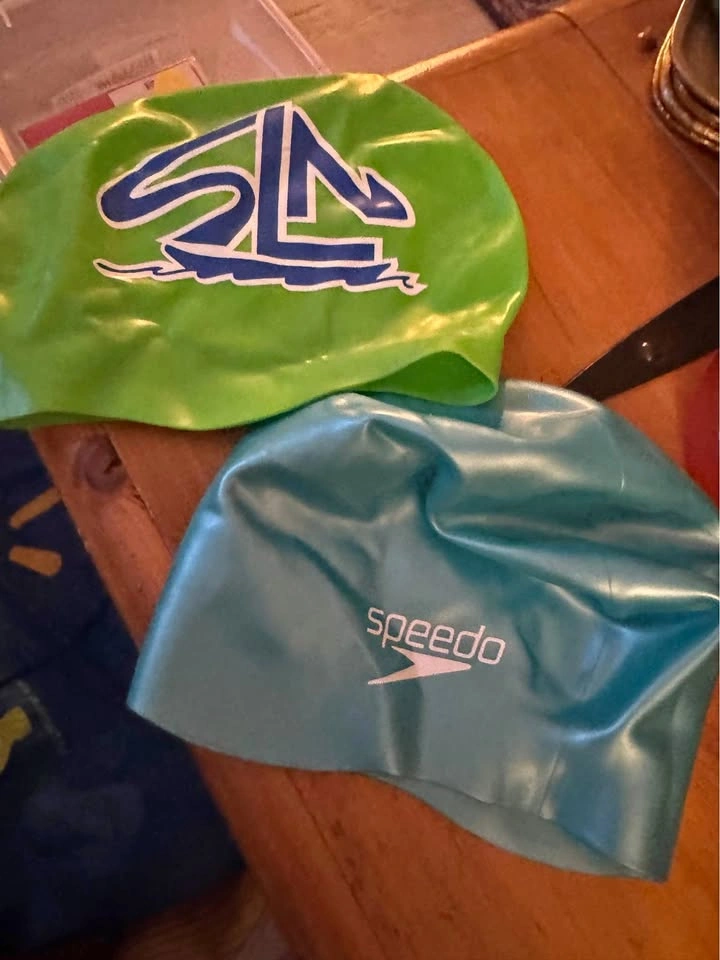 Swim Goggles and Caps - Like New