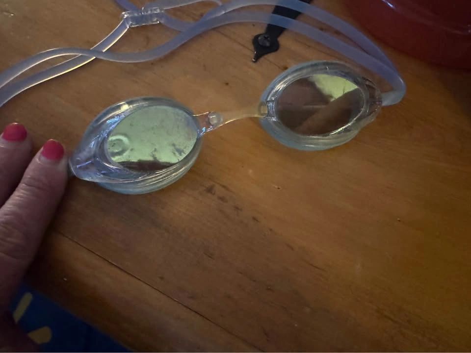 Swim Goggles and Caps - Like New - photo 2