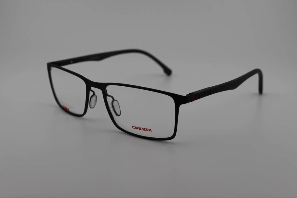 CARRERA Men's Eyeglasses Metal Matte Black Rectangular Full Rim - photo 2