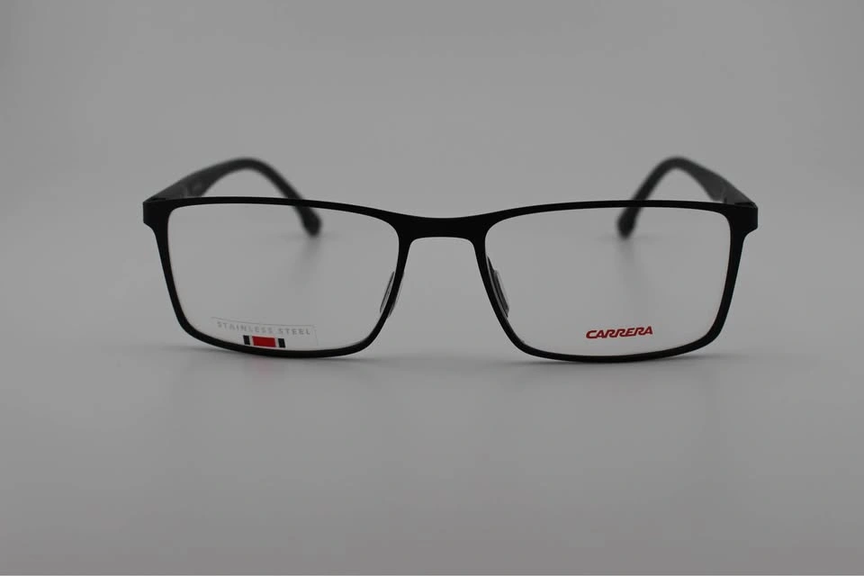CARRERA Men's Eyeglasses Metal Matte Black Rectangular Full Rim - photo 3
