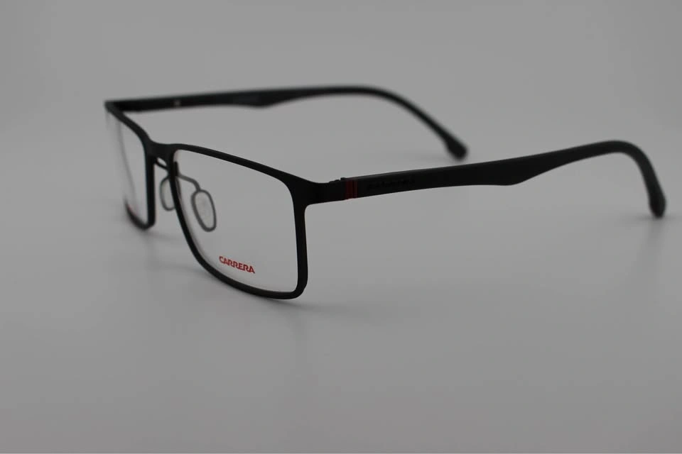 CARRERA Men's Eyeglasses Metal Matte Black Rectangular Full Rim - photo 4