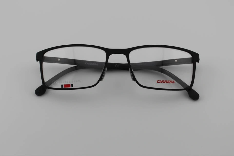 CARRERA Men's Eyeglasses Metal Matte Black Rectangular Full Rim - photo 5