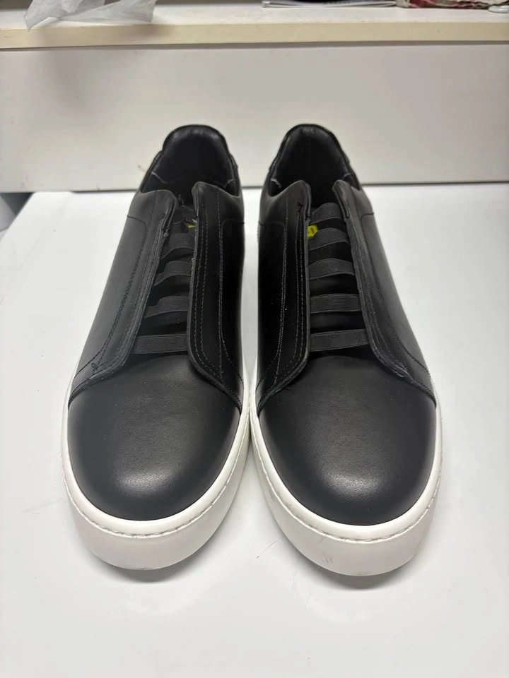 Bruno Magli Italian Leather Sneakers Men's Size 12 Black