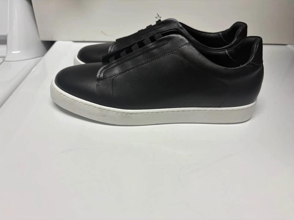 Bruno Magli Italian Leather Sneakers Men's Size 12 Black - photo 2