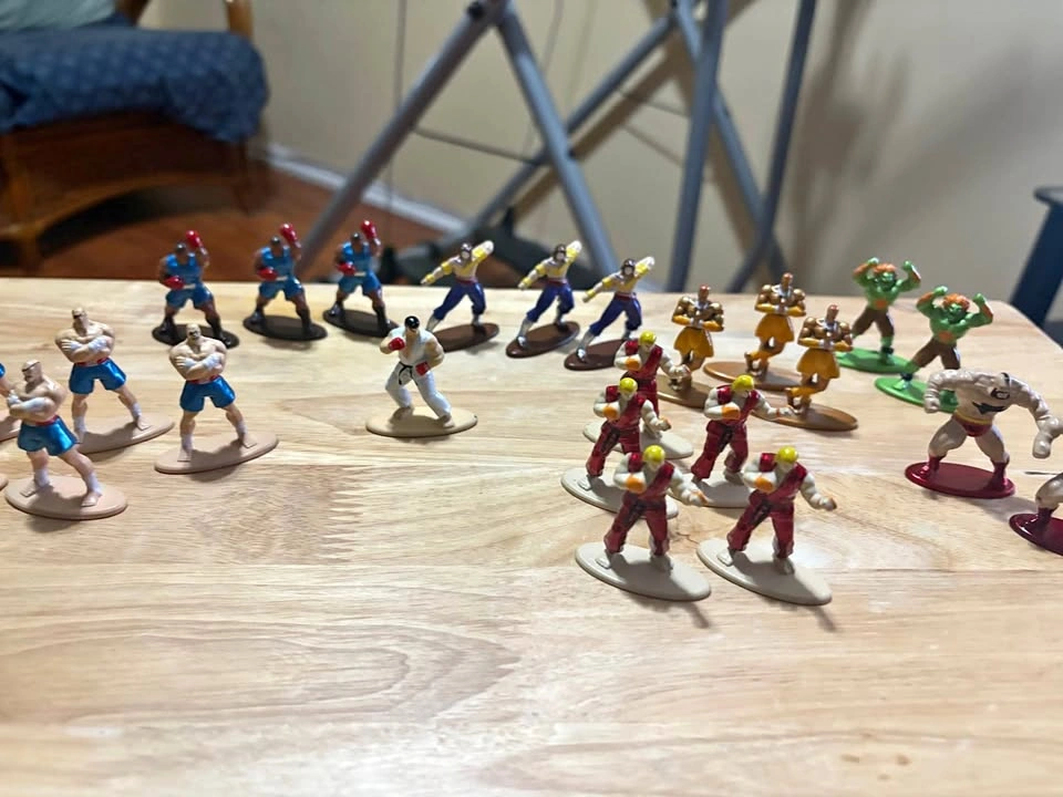 Jada Nano Metalfigs Street Fighter Bundle (26 Figures) Die-Cast