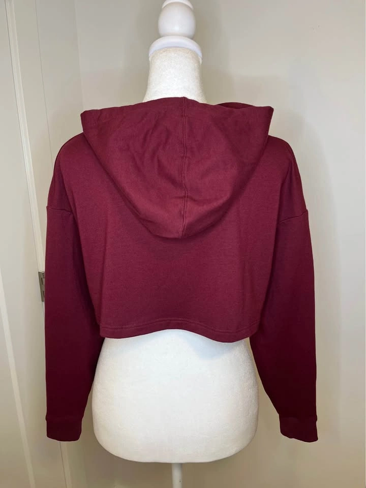 BALERA Burgundy Long Sleeve Crop Top - photo 4
