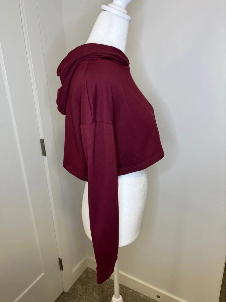BALERA Burgundy Long Sleeve Crop Top - photo 5