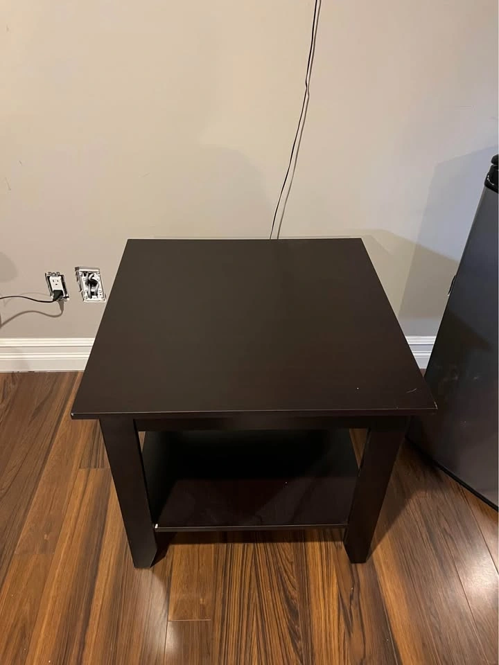 3 Piece Dark Brown/Black Coffee and End Table Set - photo 4