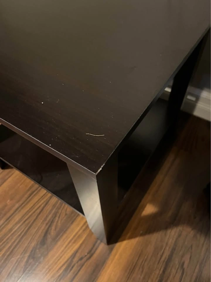 3 Piece Dark Brown/Black Coffee and End Table Set - photo 5