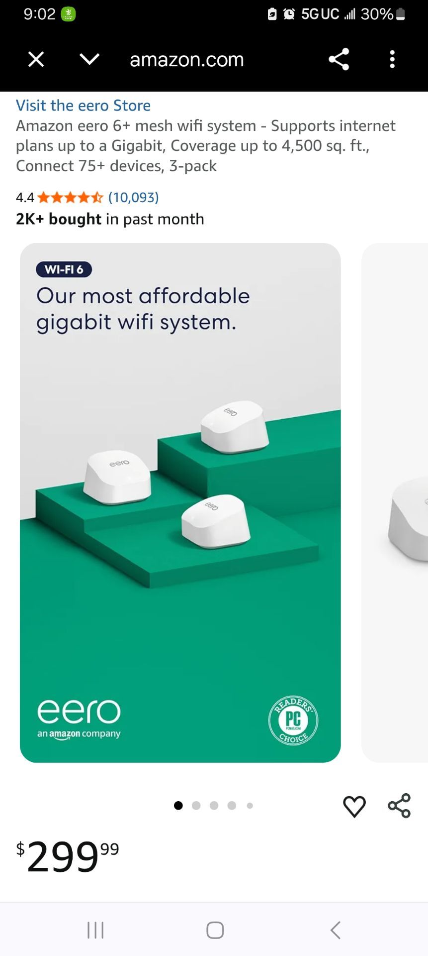 Eero 6 Dual Band WiFi System - photo 3