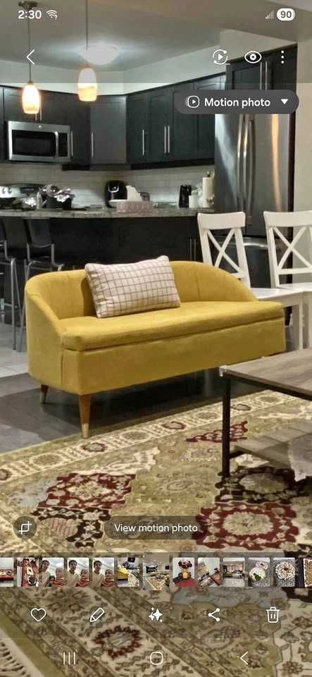 Yellow Bench/Chase with storage