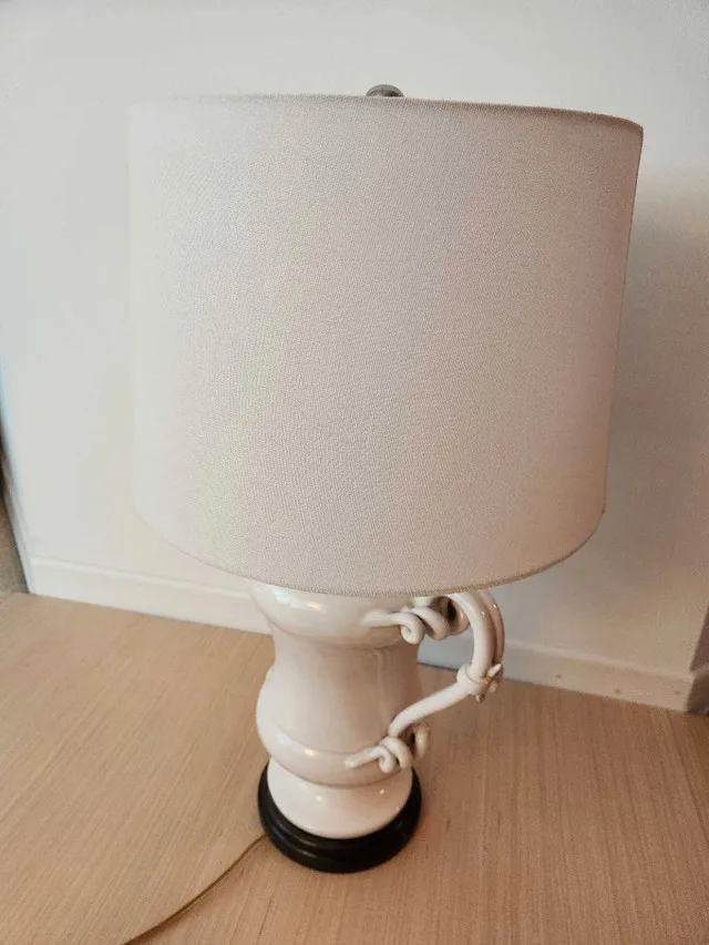 White Porcelain Ceramic Lamp image indicator(5)