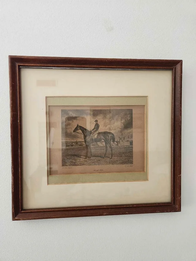 Vintage Horse Racing Glaucus Framed Litho Print image indicator(2)