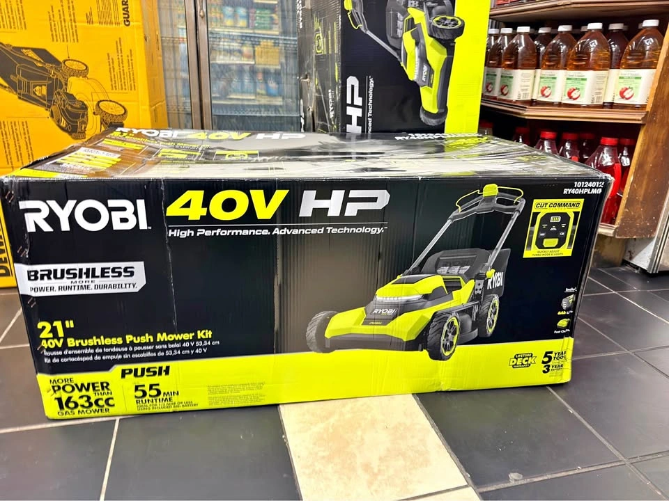 RYOBI 40V HP Brushless 21 in. Cordless Mower w/ 8.0 Ah Battery