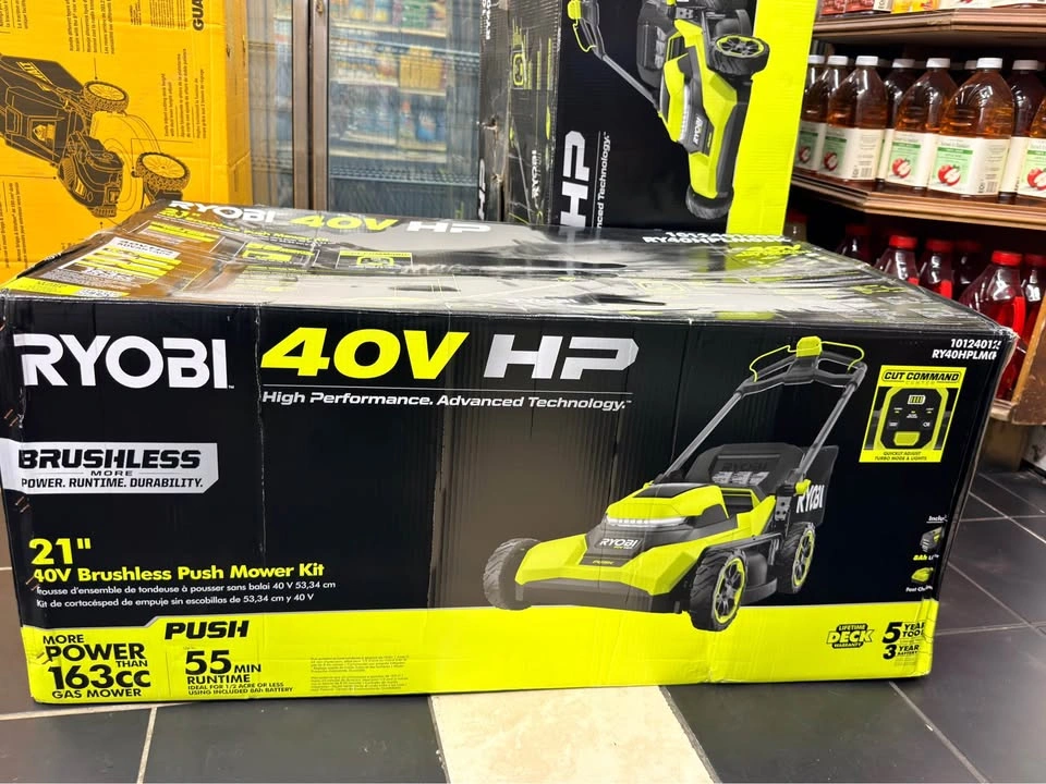RYOBI 40V HP Brushless 21 in. Cordless Mower w/ 8.0 Ah Battery - photo 2