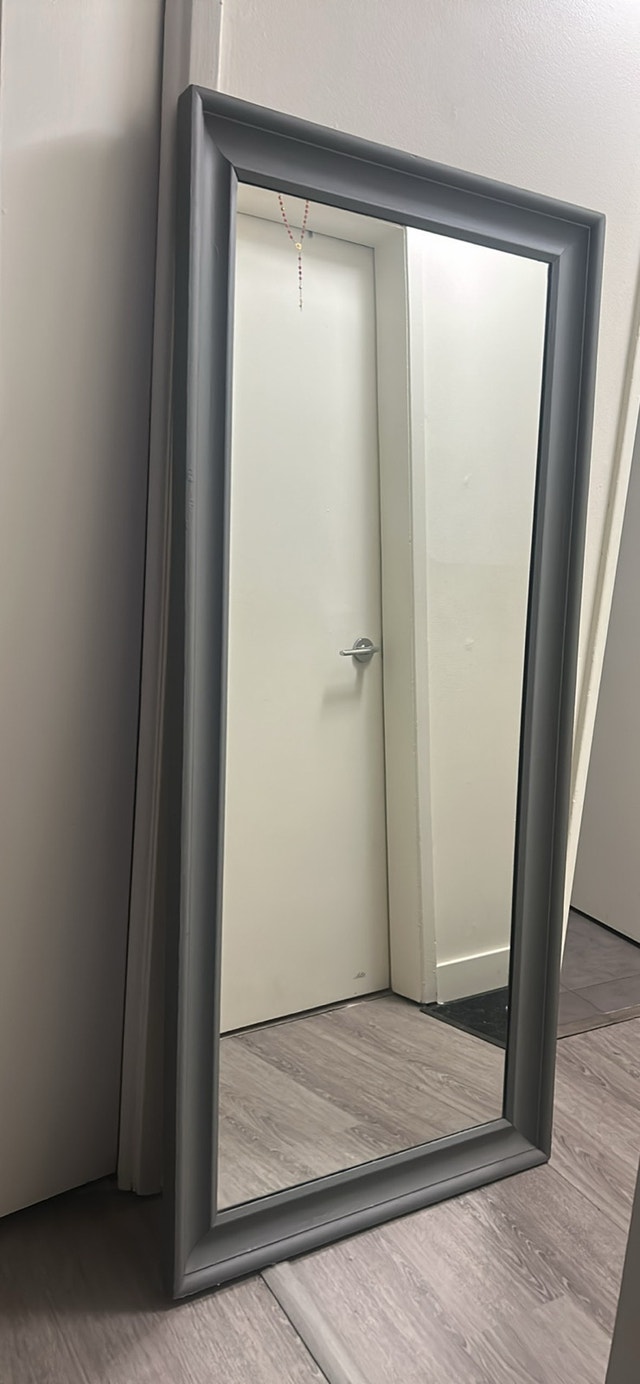 Ikea Mirror - Grey Frame