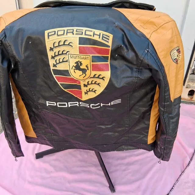 Leather Fashion Porsche Jacket medium thumbnail