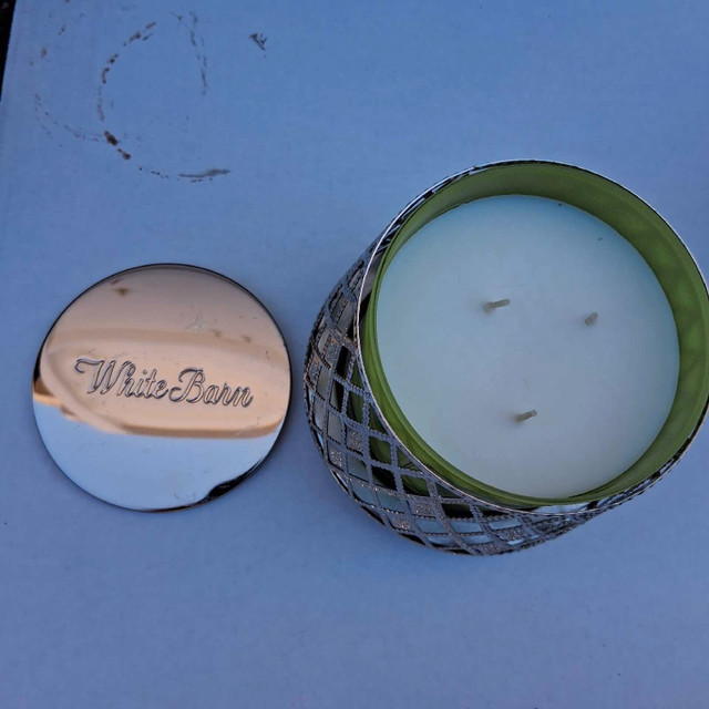 Bath & Body works Eucalyptus Mint 3 wick & holder New - photo 2
