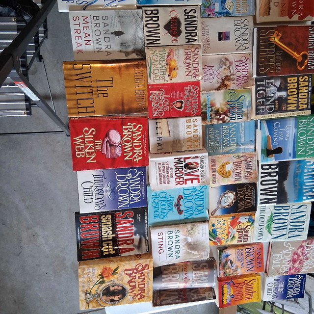 Mother's book collection by Sandra Brown author