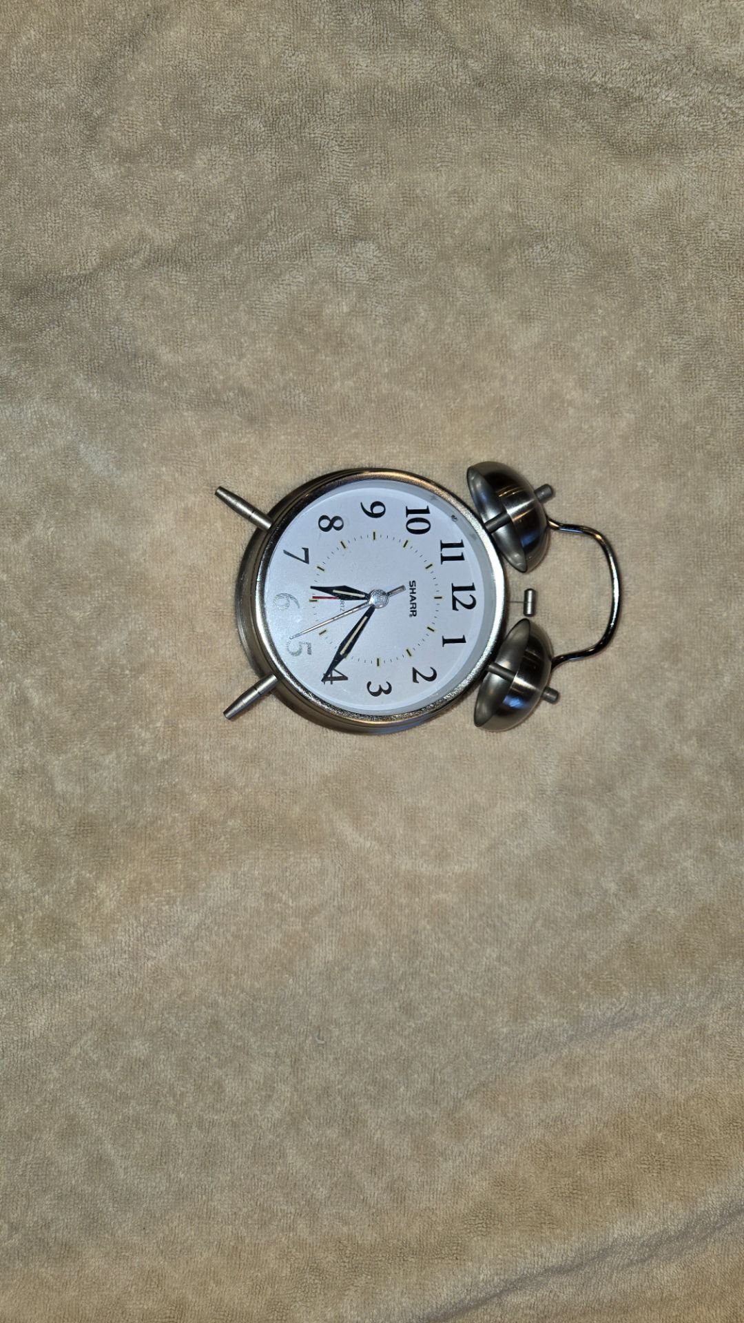 Sharp Alarm Clock | Classic Twin Bell | Silver — $10