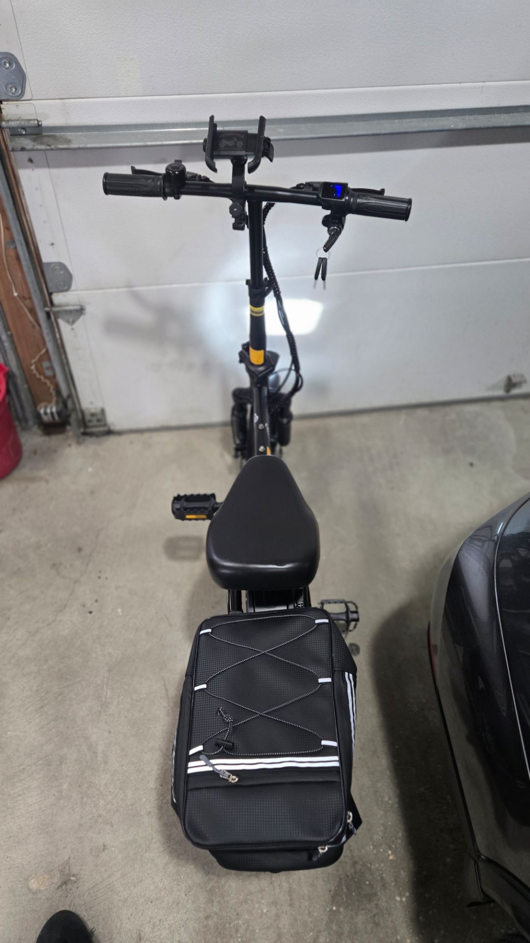 Folding Electric Delivery Bike | Rear Bag Included - photo 2