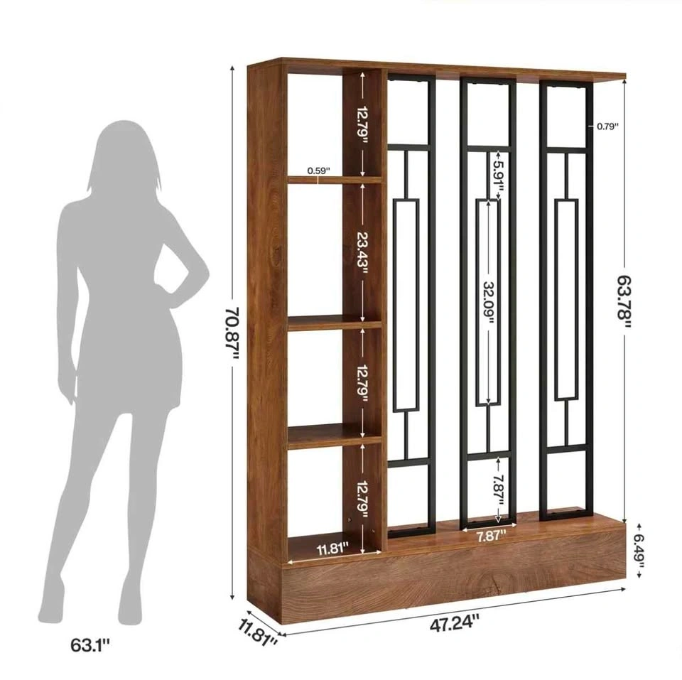Wall Room Divider With Display Shelves (ONE) - photo 3