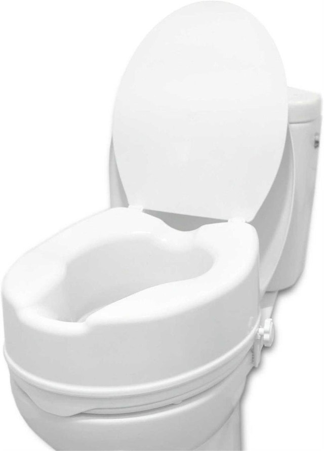 Brand New 6" Raised Toilet Seat for Standard Round Toilet