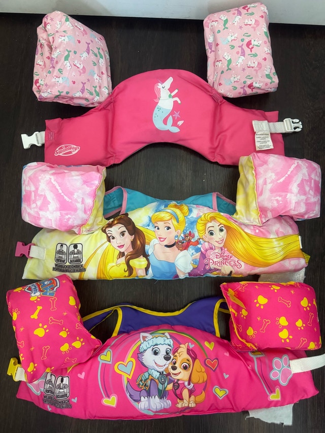 3 Kids Life Jacket/Floaties - Paw Patrol, Disney, Unicorn