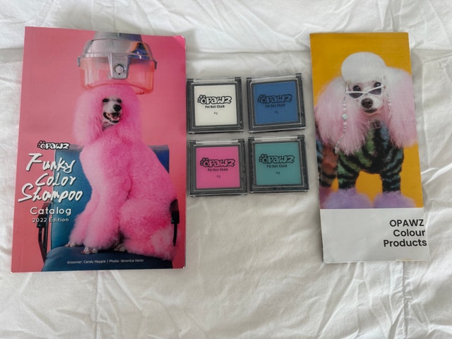 4 Brand New Pet Coloured Chalk Hair / Fur Fun Colouring Dye - photo 2