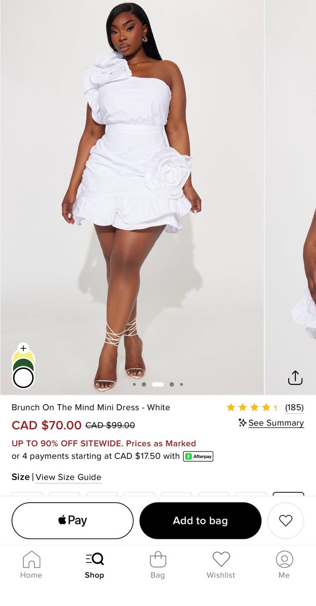Brand New White Cotton Size 3X Fashion Nova Dress - photo 4