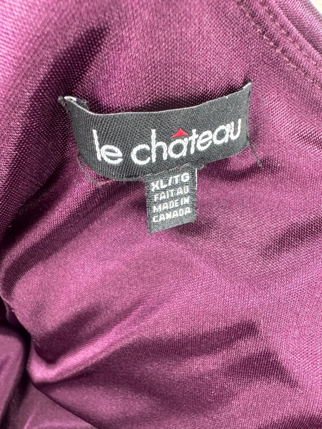 LE CHÂTEAU One Shoulder Dress - Plum, XL - photo 3