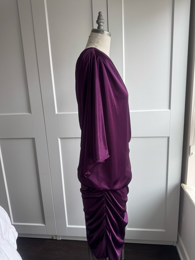 LE CHÂTEAU One Shoulder Dress - Plum, XL - photo 4
