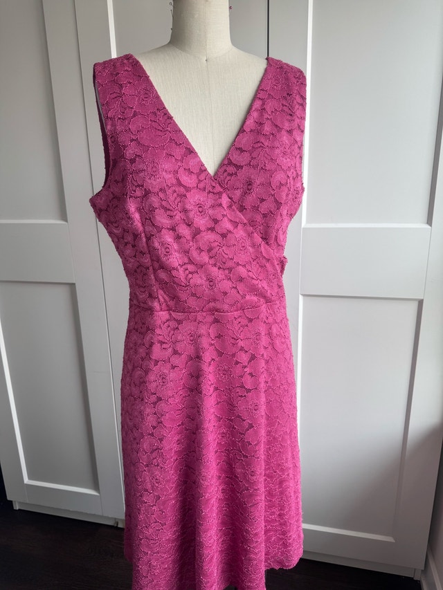 LE CHÂTEAU Rose Lace Dress Size XXL New - photo 2