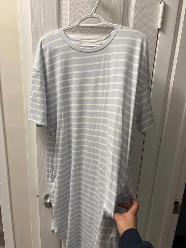 XL Ladies Stripped Dress with Pockets - photo 2
