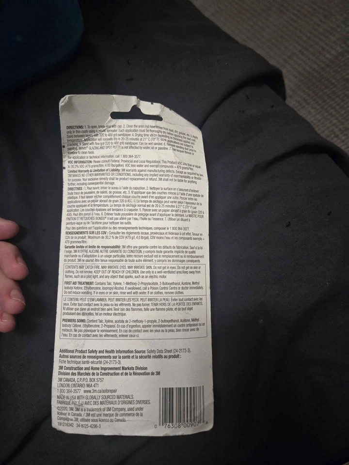 128 g Tube of Bondo Glazing and Spot Putty Unopened - photo 2