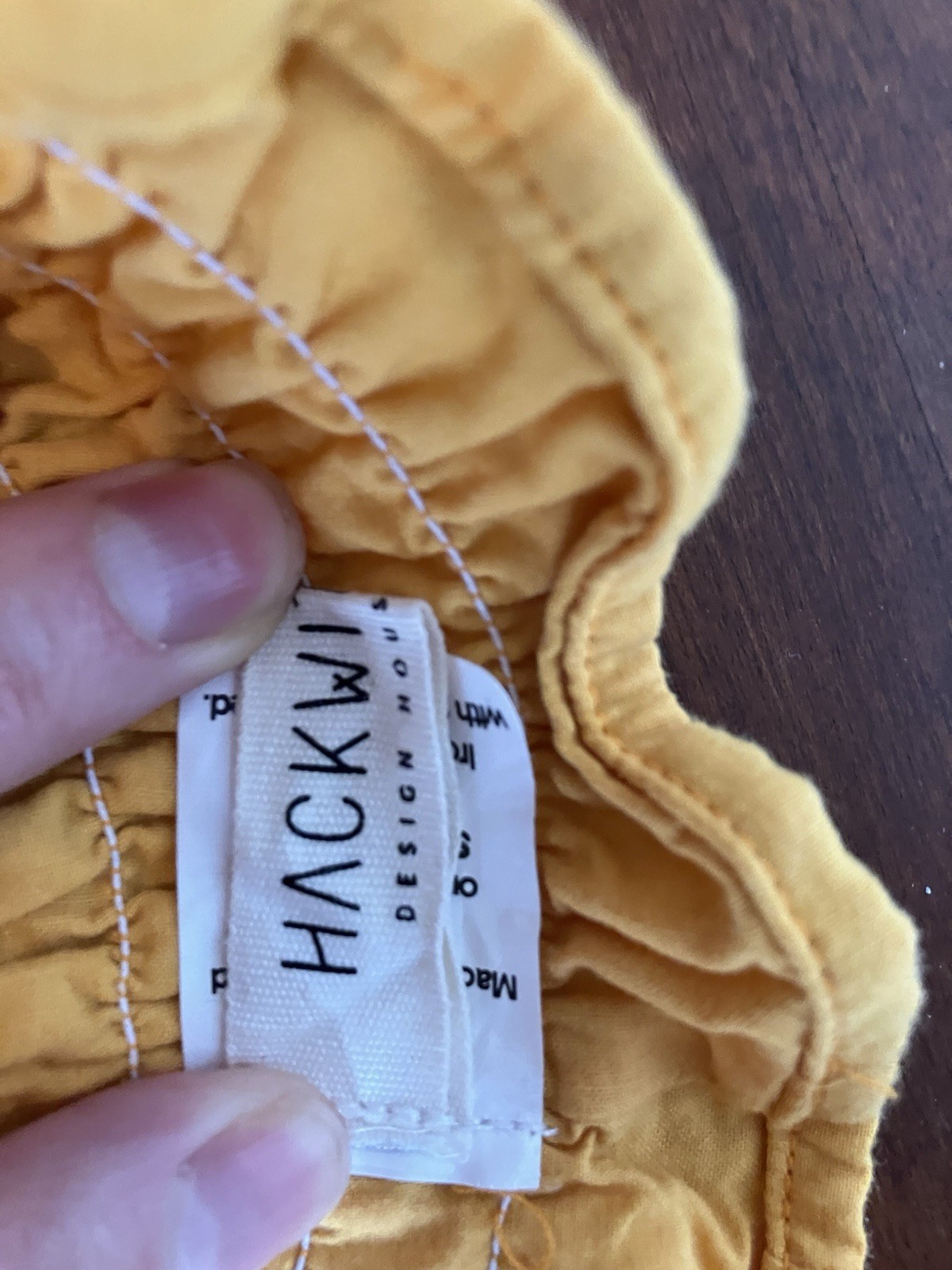 Hackwith Design House Women's Golden Yellow Smocked Tube Top XS - photo 2