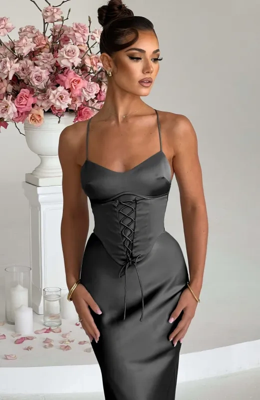 Babyboo - Lillia Maxi Dress - Charcoal - photo 3
