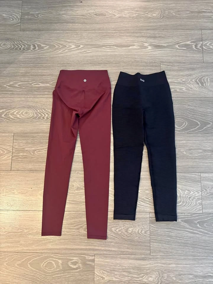 Lululemon & Black Scrunch Leggings (2 Pairs)