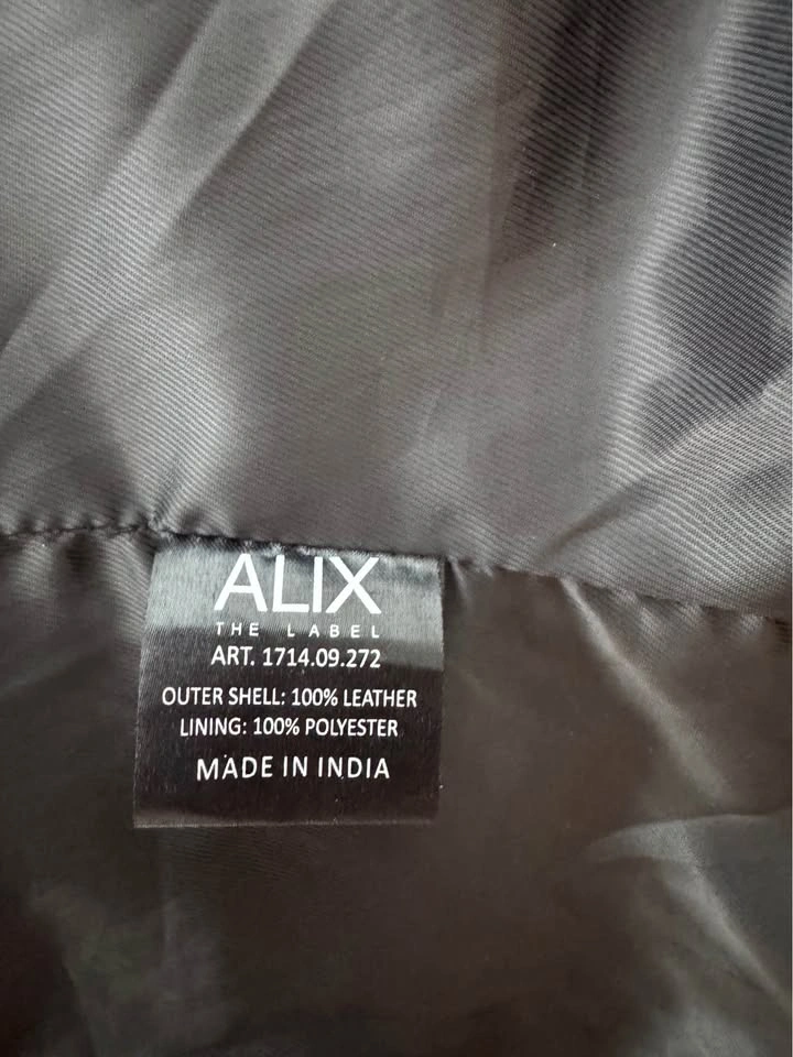 Black Genuine Leather Jacket Floral - Limited Edition - photo 5