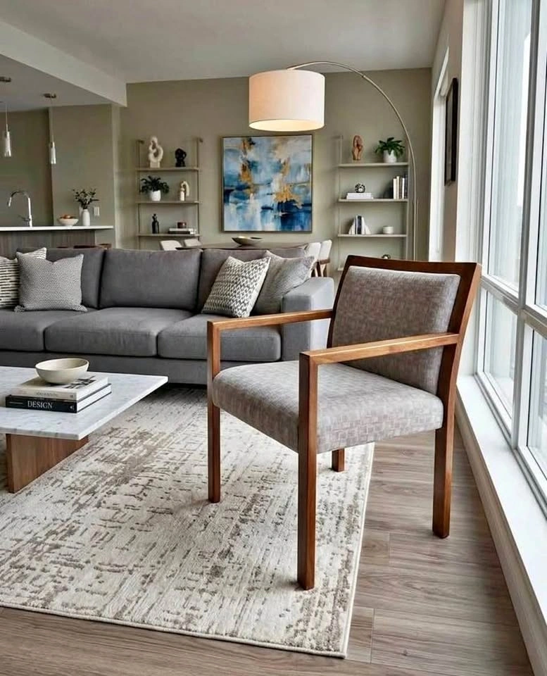 Mid-Century Modern Teak Armchair Accent Decor. Nice condition.